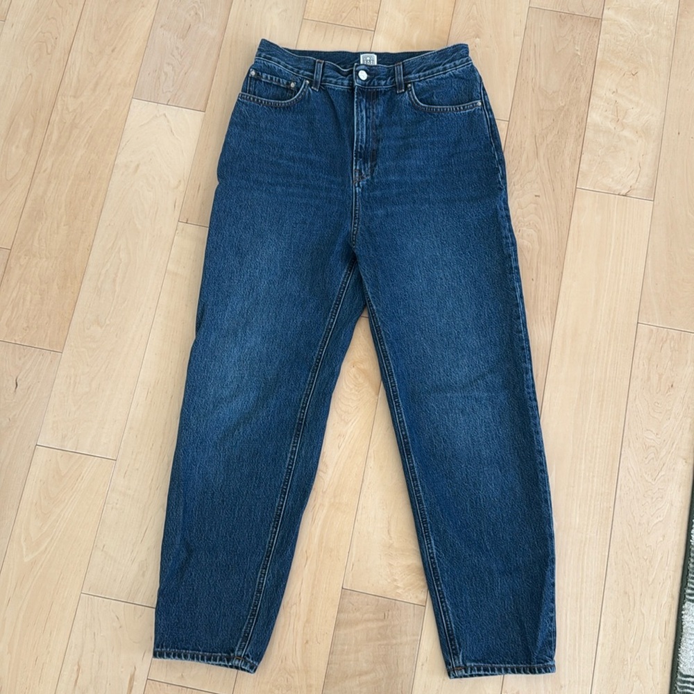 Toteme tapered leg denim jeans